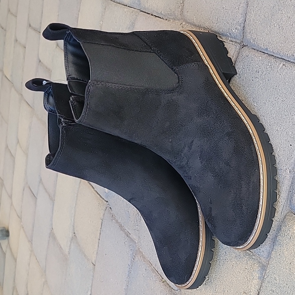 Kensie Womens Black Ankle Boots Size 8.5 - Picture 1 of 10